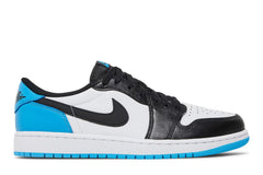 Jordan 1 Retro Low OG "Black Dark Powder Blue"